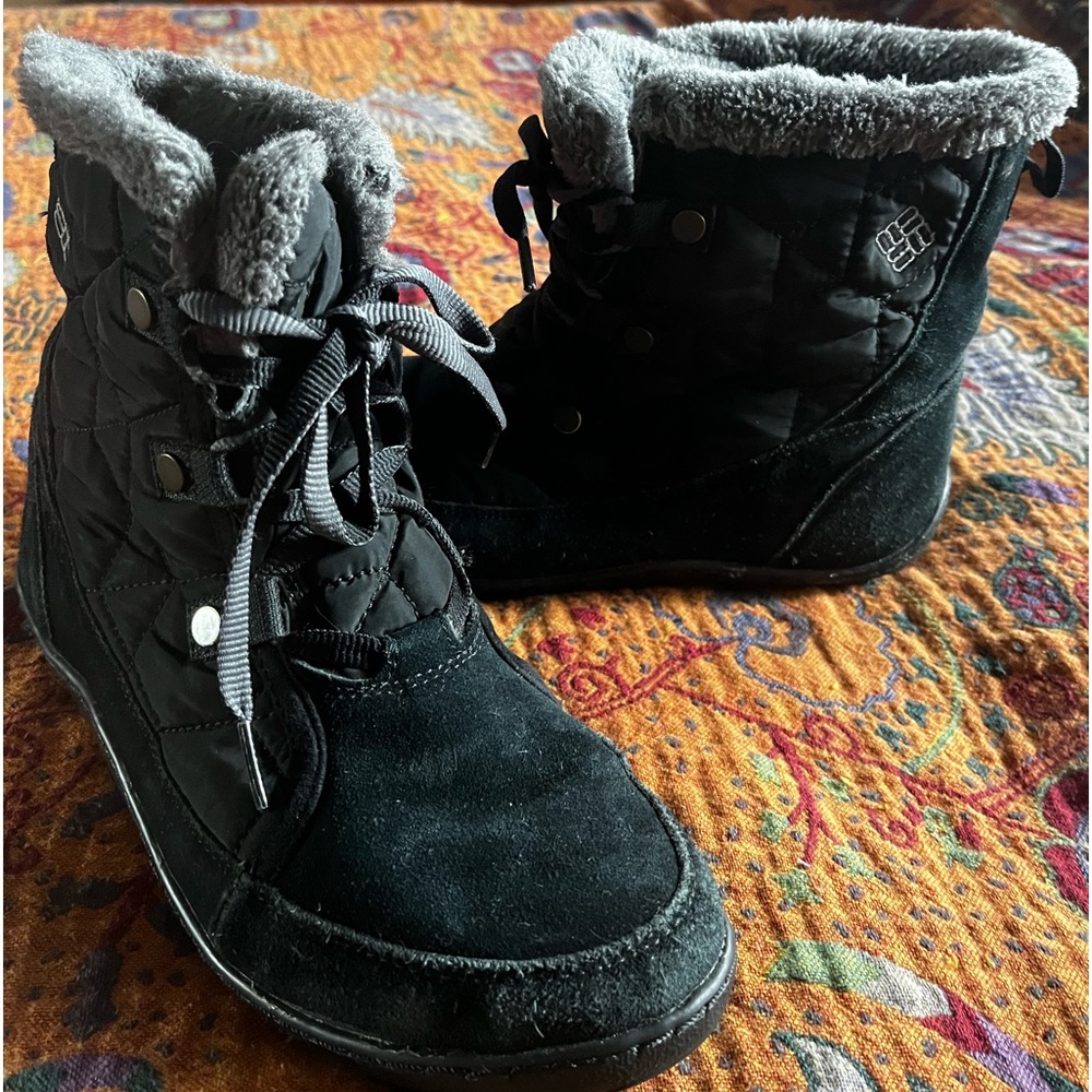 Columbia Midi Ice Queen Black Boots 8